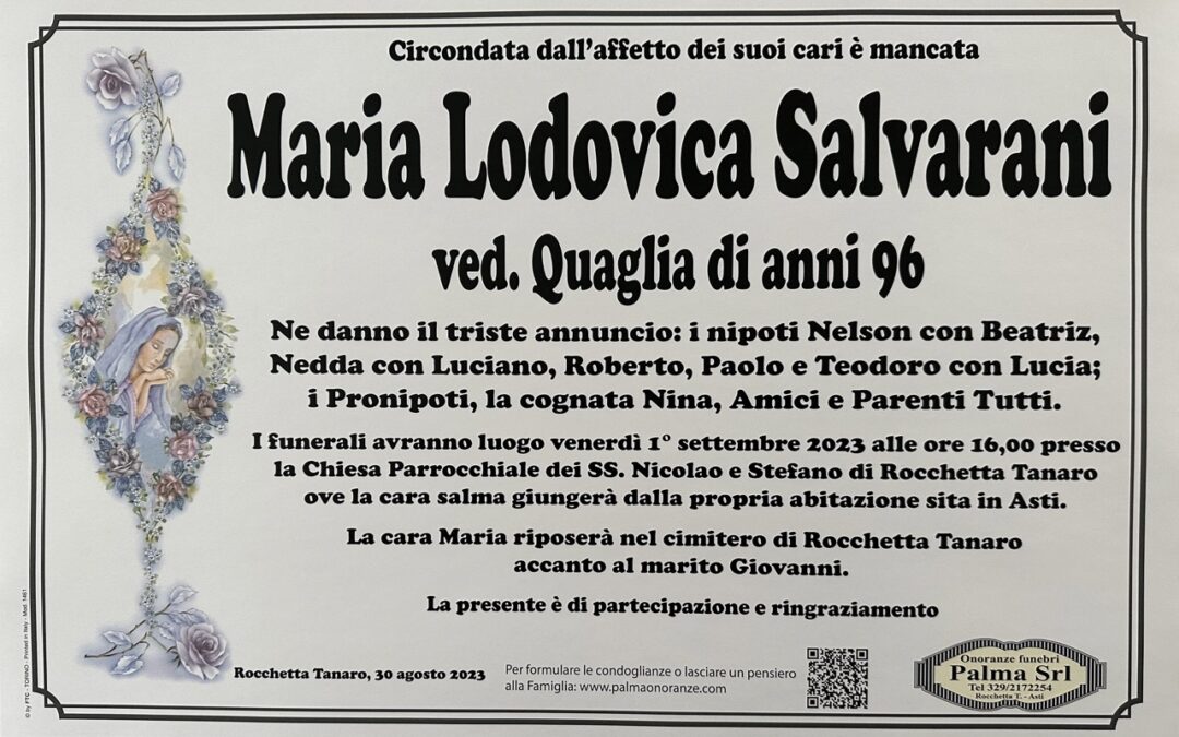 MARIA LODOVICA SALVARANI